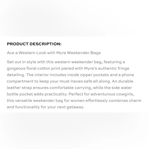 Myra Bag- Venture Weekender - Picture 8 of 9